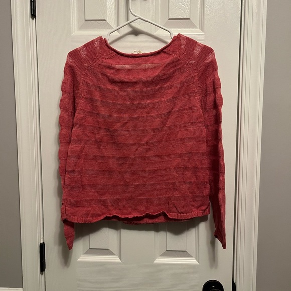 Eileen Fisher Sweater Womens
Med petite Pink Organic 
Breathable Beach Costal - Picture 5 of 7